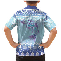 Cardiganshire Wales Christmas Family Matching Mermaid Dress and Hawaiian Shirt Ceredigion Herring Celtic Knot - Wonder Print Shop