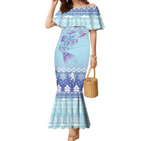 Cardiganshire Wales Christmas Family Matching Mermaid Dress and Hawaiian Shirt Ceredigion Herring Celtic Knot - Wonder Print Shop