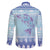 Cardiganshire Wales Christmas Family Matching Off The Shoulder Long Sleeve Dress and Hawaiian Shirt Ceredigion Herring Celtic Knot - Wonder Print Shop