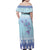 Cardiganshire Wales Christmas Family Matching Off Shoulder Maxi Dress and Hawaiian Shirt Ceredigion Herring Celtic Knot - Wonder Print Shop