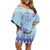 Cardiganshire Wales Christmas Family Matching Off Shoulder Short Dress and Hawaiian Shirt Ceredigion Herring Celtic Knot - Wonder Print Shop