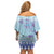 Cardiganshire Wales Christmas Family Matching Off Shoulder Short Dress and Hawaiian Shirt Ceredigion Herring Celtic Knot - Wonder Print Shop