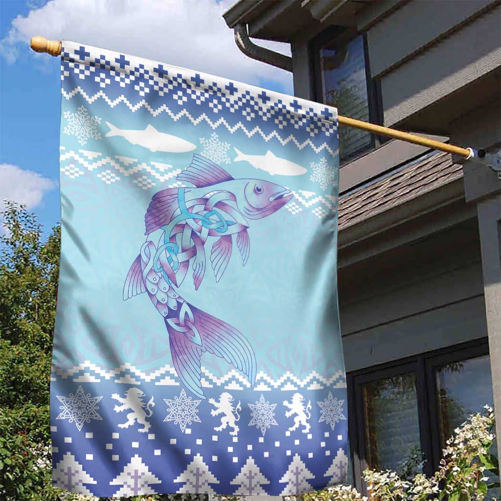 Cardiganshire Wales Christmas Garden Flag Ceredigion Herring Celtic Knot - Wonder Print Shop
