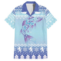 Cardiganshire Wales Christmas Hawaiian Shirt Ceredigion Herring Celtic Knot - Wonder Print Shop