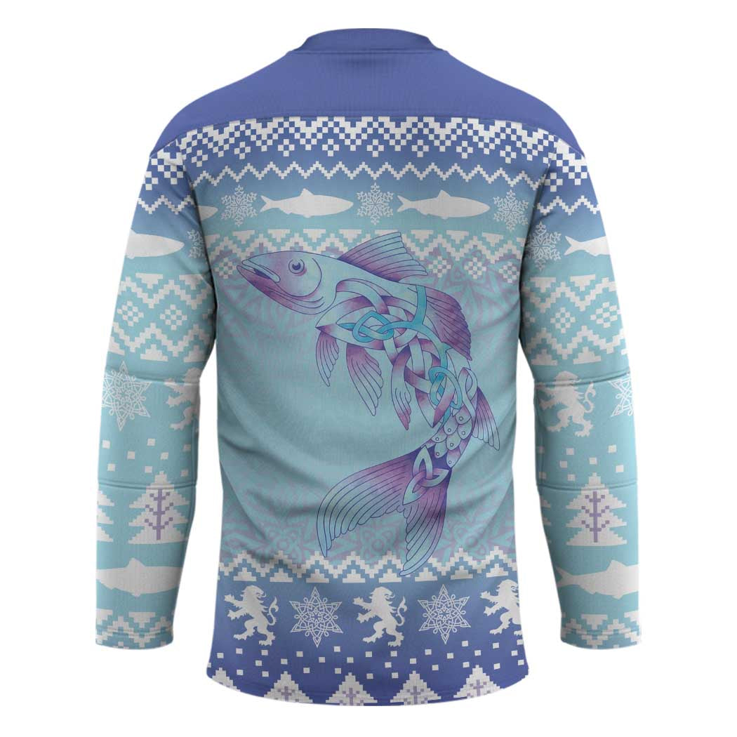Cardiganshire Wales Christmas Hockey Jersey Ceredigion Herring Celtic Knot - Wonder Print Shop