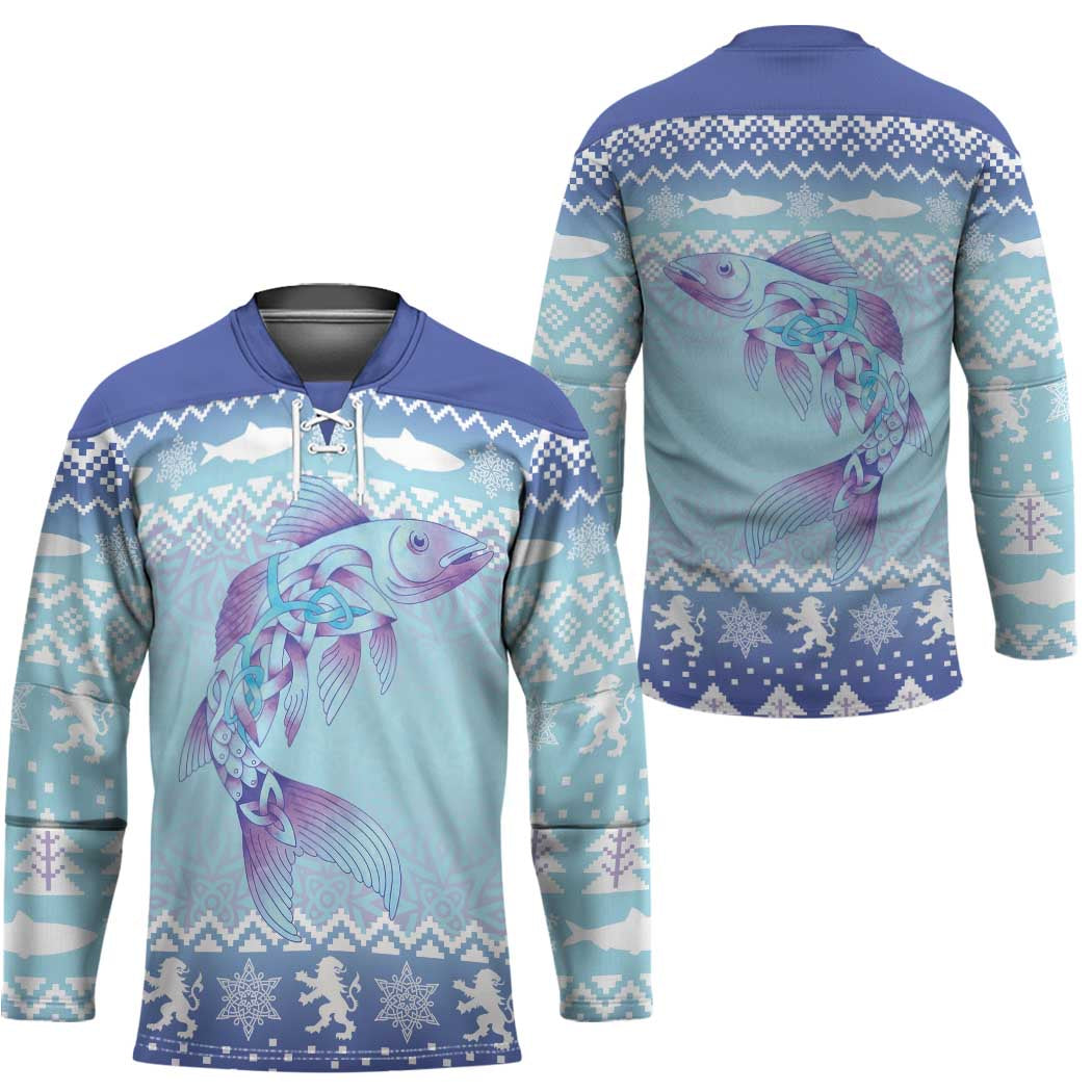 Cardiganshire Wales Christmas Hockey Jersey Ceredigion Herring Celtic Knot - Wonder Print Shop