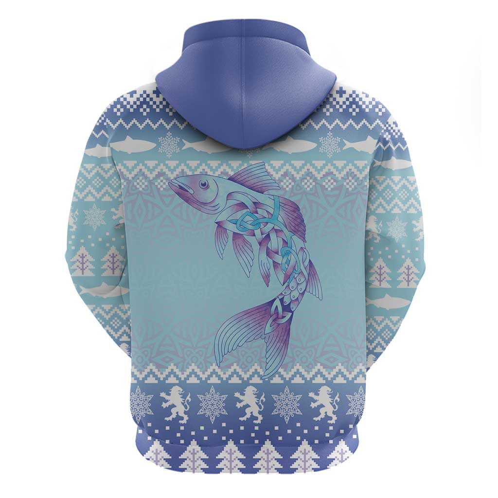 Cardiganshire Wales Christmas Hoodie Ceredigion Herring Celtic Knot - Wonder Print Shop