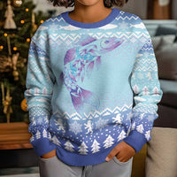 Cardiganshire Wales Christmas Kid Ugly Christmas Sweater Ceredigion Herring Celtic Knot - Wonder Print Shop