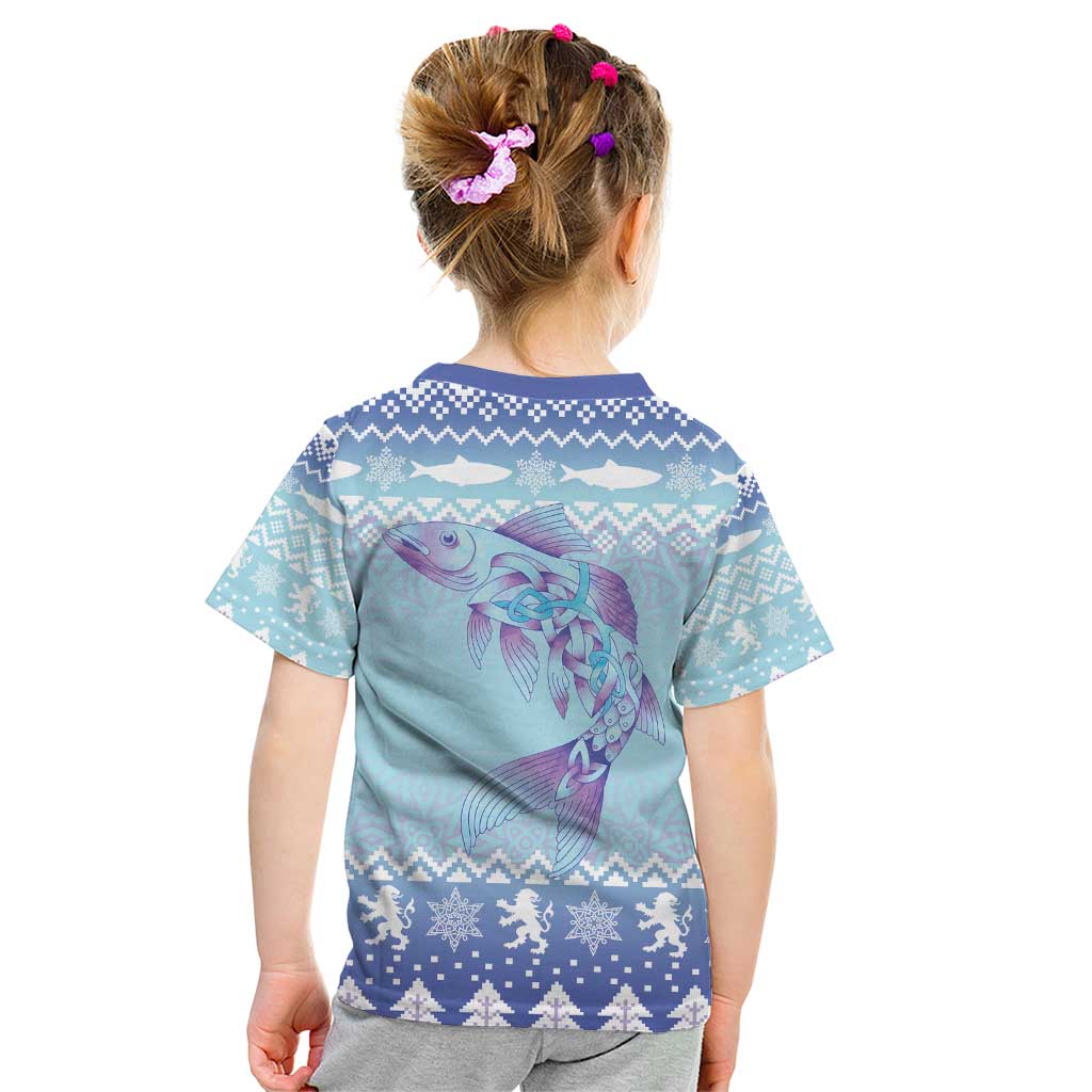 Cardiganshire Wales Christmas Kid T Shirt Ceredigion Herring Celtic Knot - Wonder Print Shop