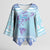 Cardiganshire Wales Christmas Kimono Sleeve Blouse Ceredigion Herring Celtic Knot - Wonder Print Shop