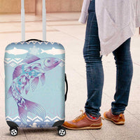 Cardiganshire Wales Christmas Luggage Cover Ceredigion Herring Celtic Knot - Wonder Print Shop
