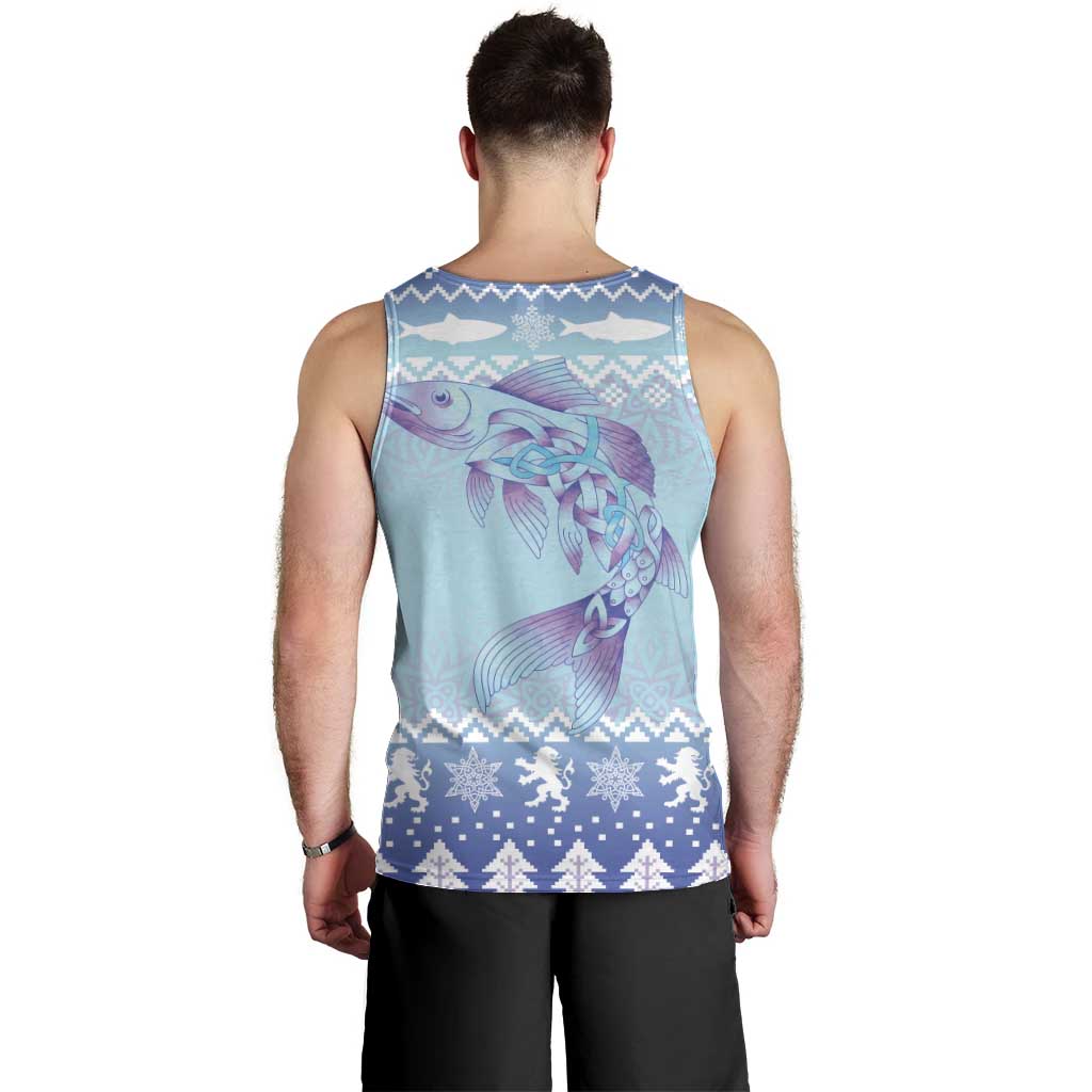 Cardiganshire Wales Christmas Men Tank Top Ceredigion Herring Celtic Knot - Wonder Print Shop