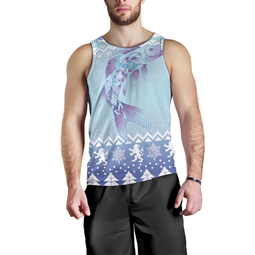 Cardiganshire Wales Christmas Men Tank Top Ceredigion Herring Celtic Knot - Wonder Print Shop