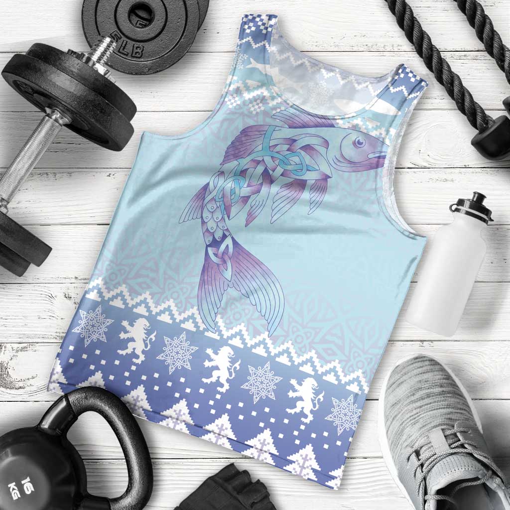 Cardiganshire Wales Christmas Men Tank Top Ceredigion Herring Celtic Knot - Wonder Print Shop
