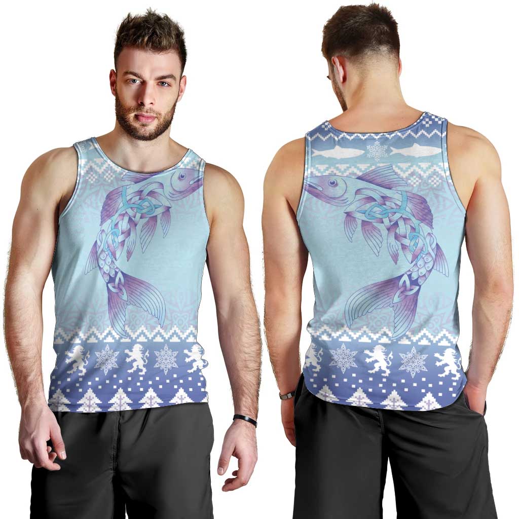 Cardiganshire Wales Christmas Men Tank Top Ceredigion Herring Celtic Knot - Wonder Print Shop