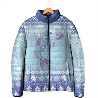 Cardiganshire Wales Christmas Padded Jacket Ceredigion Herring Celtic Knot - Wonder Print Shop
