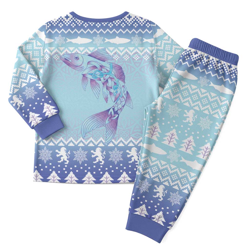 Cardiganshire Wales Christmas Pajama Set Ceredigion Herring Celtic Knot - Wonder Print Shop