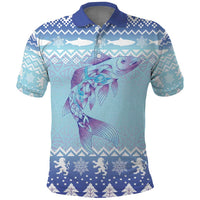 Cardiganshire Wales Christmas Polo Shirt Ceredigion Herring Celtic Knot - Wonder Print Shop