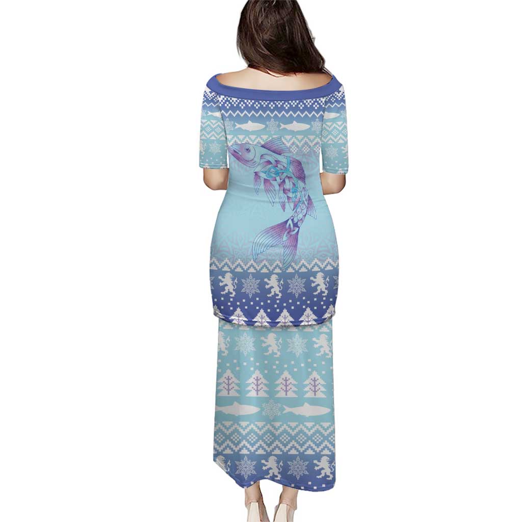 Cardiganshire Wales Christmas Puletasi Ceredigion Herring Celtic Knot - Wonder Print Shop