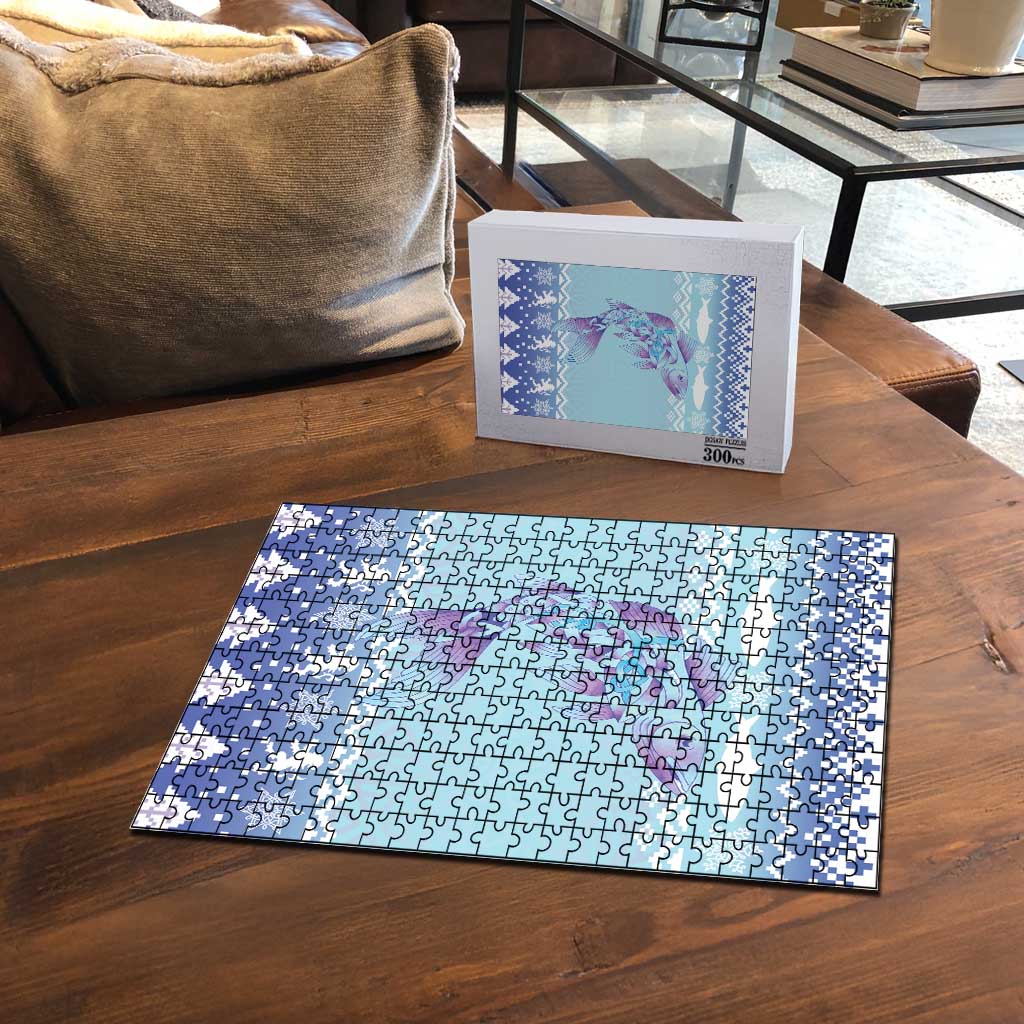 Cardiganshire Wales Christmas Puzzle Ceredigion Herring Celtic Knot - Wonder Print Shop