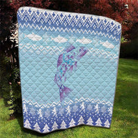 Cardiganshire Wales Christmas Quilt Ceredigion Herring Celtic Knot - Wonder Print Shop