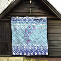 Cardiganshire Wales Christmas Quilt Ceredigion Herring Celtic Knot - Wonder Print Shop