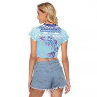 Cardiganshire Wales Christmas Raglan Cropped T Shirt Ceredigion Herring Celtic Knot - Wonder Print Shop