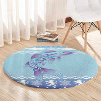 Cardiganshire Wales Christmas Round Carpet Ceredigion Herring Celtic Knot - Wonder Print Shop