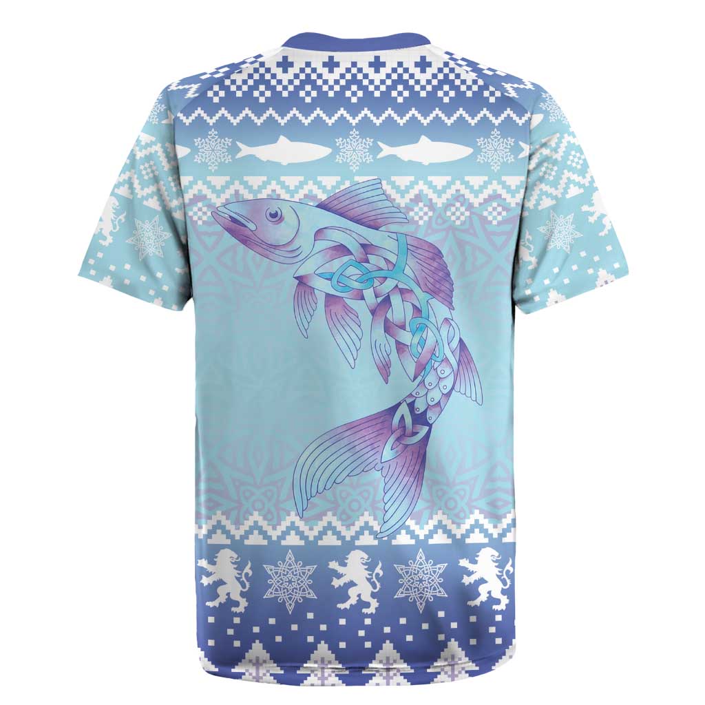 Cardiganshire Wales Christmas Rugby Jersey Ceredigion Herring Celtic Knot - Wonder Print Shop