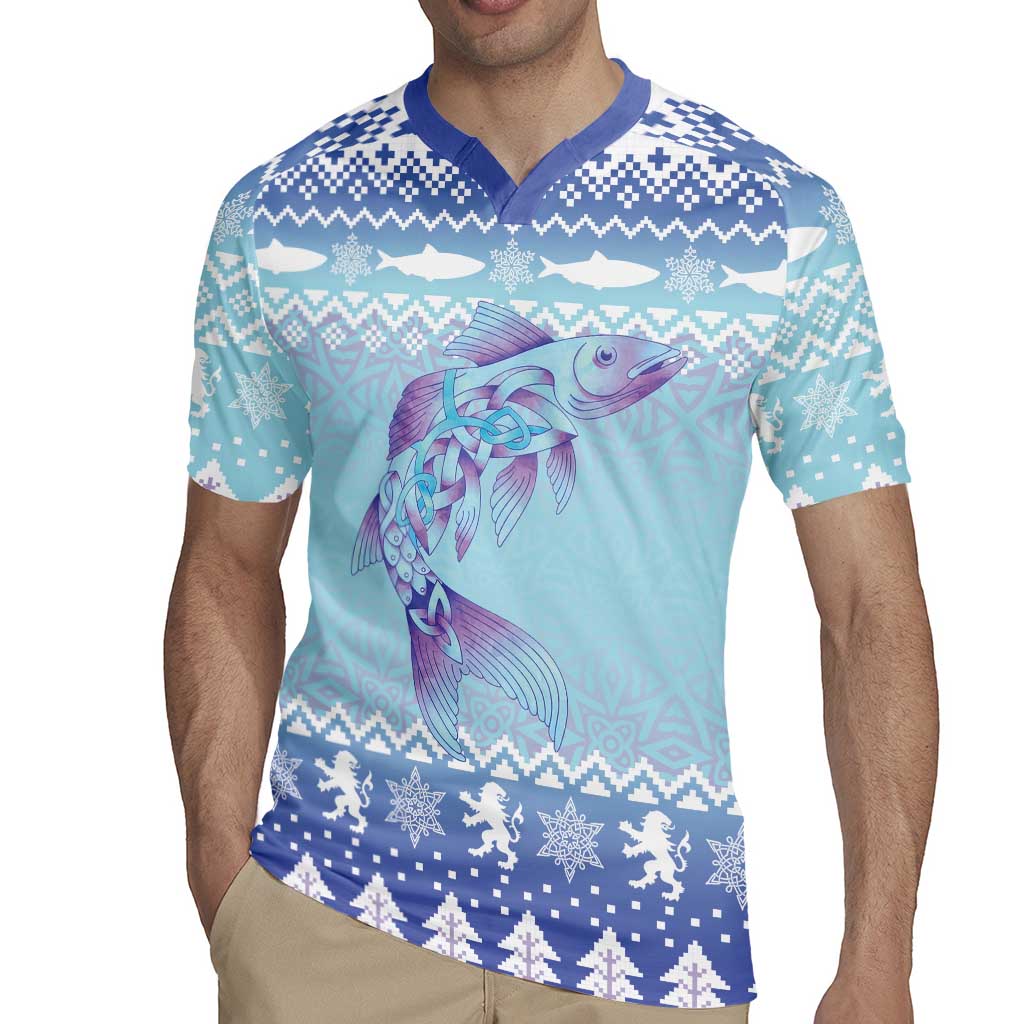 Cardiganshire Wales Christmas Rugby Jersey Ceredigion Herring Celtic Knot - Wonder Print Shop