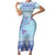 Cardiganshire Wales Christmas Short Sleeve Bodycon Dress Ceredigion Herring Celtic Knot - Wonder Print Shop