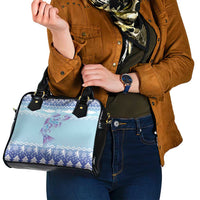 Cardiganshire Wales Christmas Shoulder Handbag Ceredigion Herring Celtic Knot - Wonder Print Shop