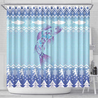 Cardiganshire Wales Christmas Shower Curtain Ceredigion Herring Celtic Knot - Wonder Print Shop