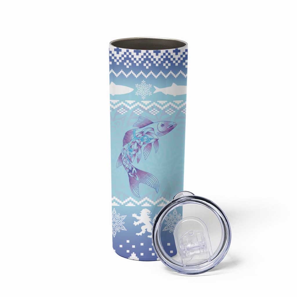 Cardiganshire Wales Christmas Skinny Tumbler Ceredigion Herring Celtic Knot - Wonder Print Shop