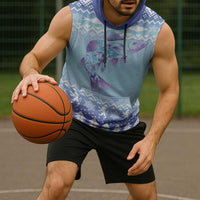 Cardiganshire Wales Christmas Sleeveless Hoodie Ceredigion Herring Celtic Knot - Wonder Print Shop