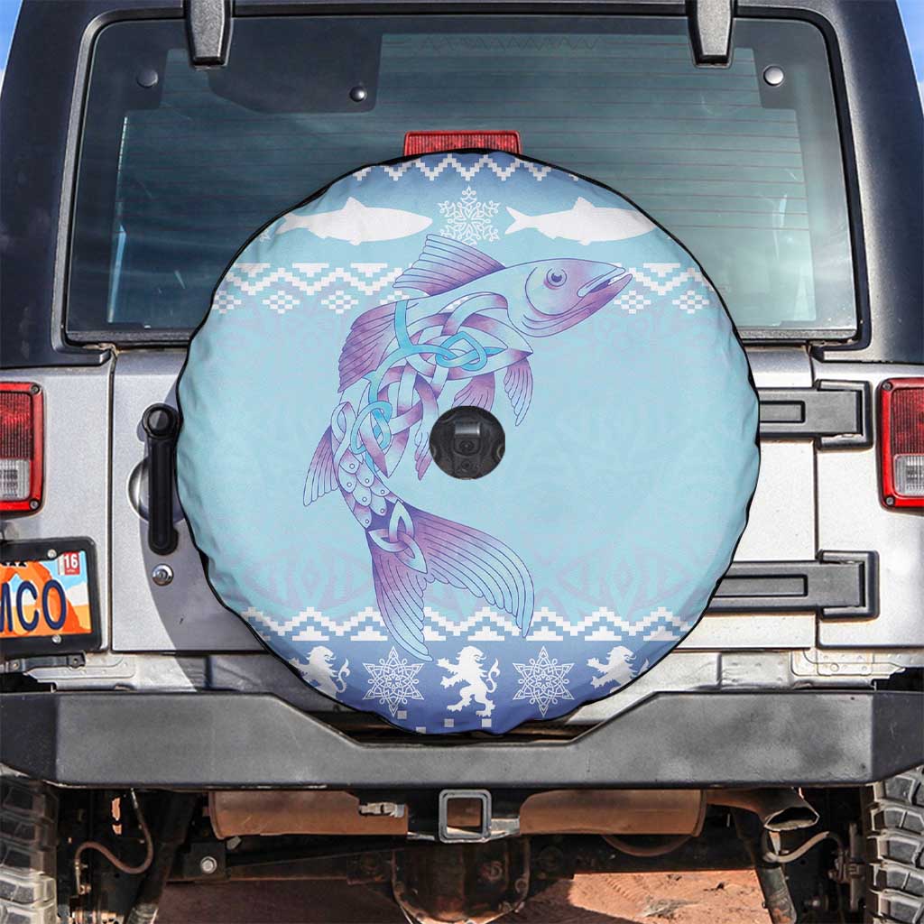 Cardiganshire Wales Christmas Spare Tire Cover Ceredigion Herring Celtic Knot - Wonder Print Shop