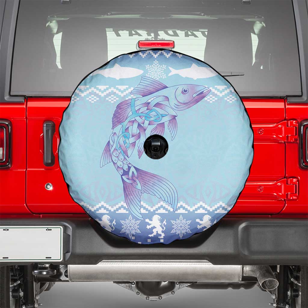 Cardiganshire Wales Christmas Spare Tire Cover Ceredigion Herring Celtic Knot - Wonder Print Shop