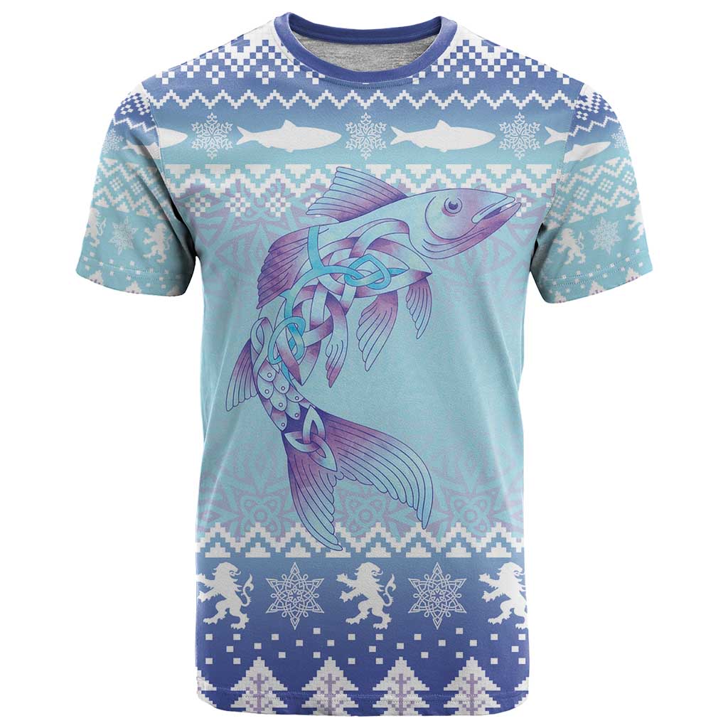 Cardiganshire Wales Christmas T Shirt Ceredigion Herring Celtic Knot - Wonder Print Shop