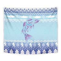 Cardiganshire Wales Christmas Tapestry Ceredigion Herring Celtic Knot - Wonder Print Shop