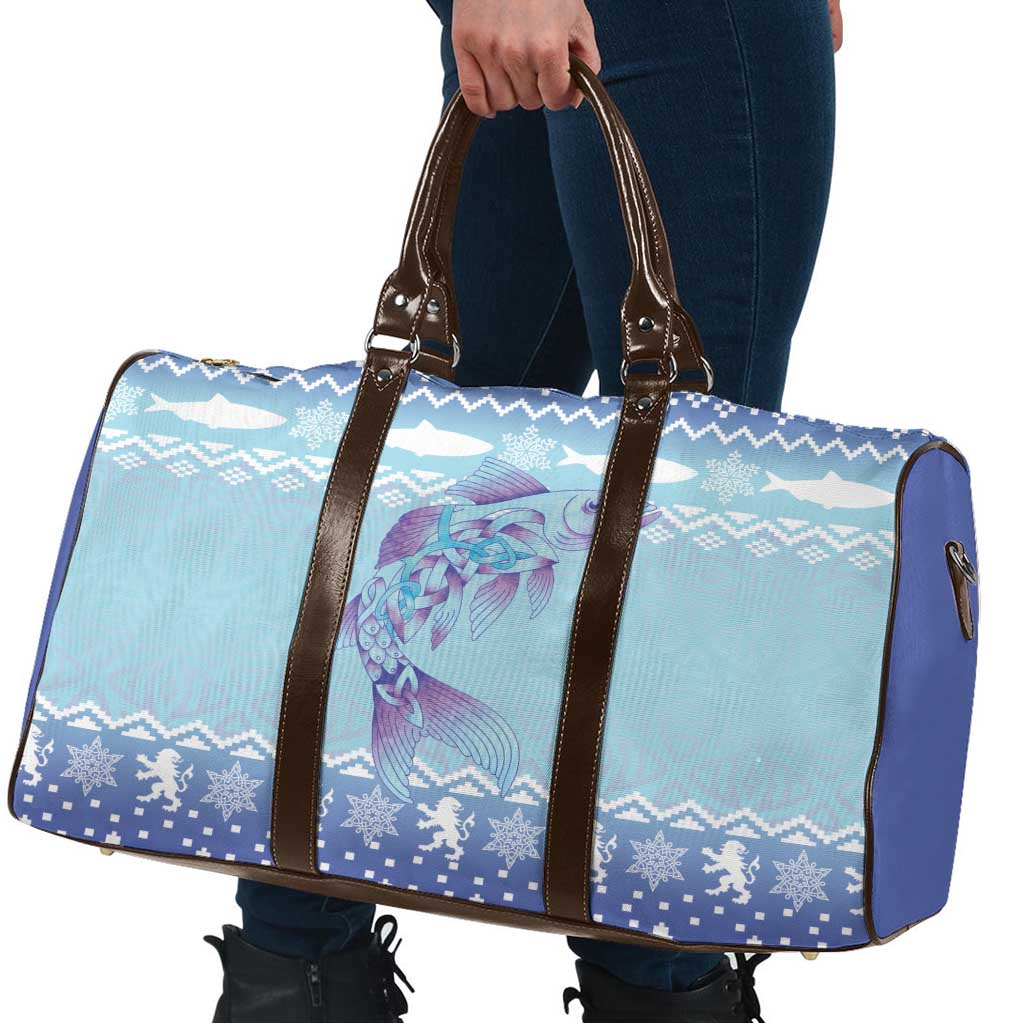Cardiganshire Wales Christmas Travel Bag Ceredigion Herring Celtic Knot - Wonder Print Shop