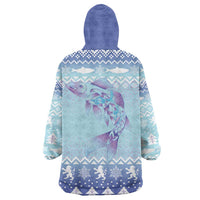 Cardiganshire Wales Christmas Wearable Blanket Hoodie Ceredigion Herring Celtic Knot - Wonder Print Shop