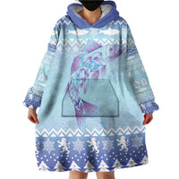 Cardiganshire Wales Christmas Wearable Blanket Hoodie Ceredigion Herring Celtic Knot - Wonder Print Shop