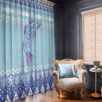 Cardiganshire Wales Christmas Window Curtain Ceredigion Herring Celtic Knot - Wonder Print Shop