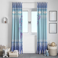 Cardiganshire Wales Christmas Window Curtain Ceredigion Herring Celtic Knot - Wonder Print Shop