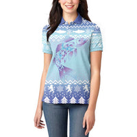 Cardiganshire Wales Christmas Women Polo Shirt Ceredigion Herring Celtic Knot - Wonder Print Shop