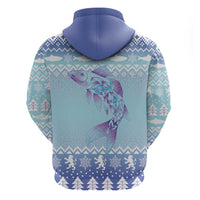 Cardiganshire Wales Christmas Zip Hoodie Ceredigion Herring Celtic Knot - Wonder Print Shop