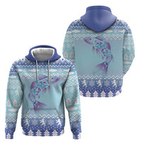 Cardiganshire Wales Christmas Zip Hoodie Ceredigion Herring Celtic Knot - Wonder Print Shop
