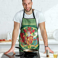 Personalized Carmarthenshire Wales Apron Map and Emblem Celtic Style - Wonder Print Shop