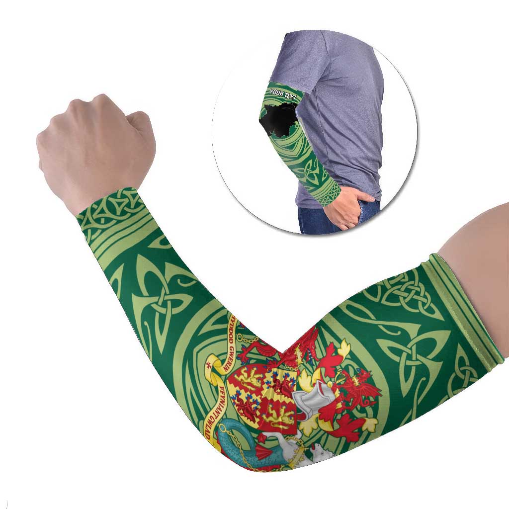 Personalized Carmarthenshire Wales Arm Sleeves Map and Emblem Celtic Style - Wonder Print Shop