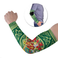 Personalized Carmarthenshire Wales Arm Sleeves Map and Emblem Celtic Style - Wonder Print Shop